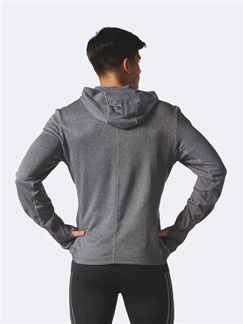 adidas herren laufhoodie response grey